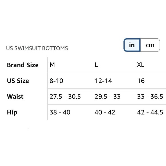 Vimpunec High Waist High Leg Pink/White Striped Swim Bottoms SIZE Large NWT - Picture 5 of 5